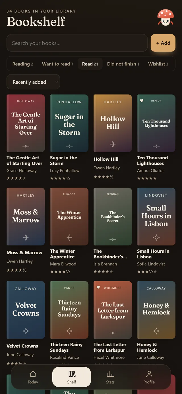 Book Tracker: your bookshelf